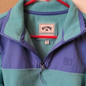 Billabong Aqua and Lavender Fleece Jacket